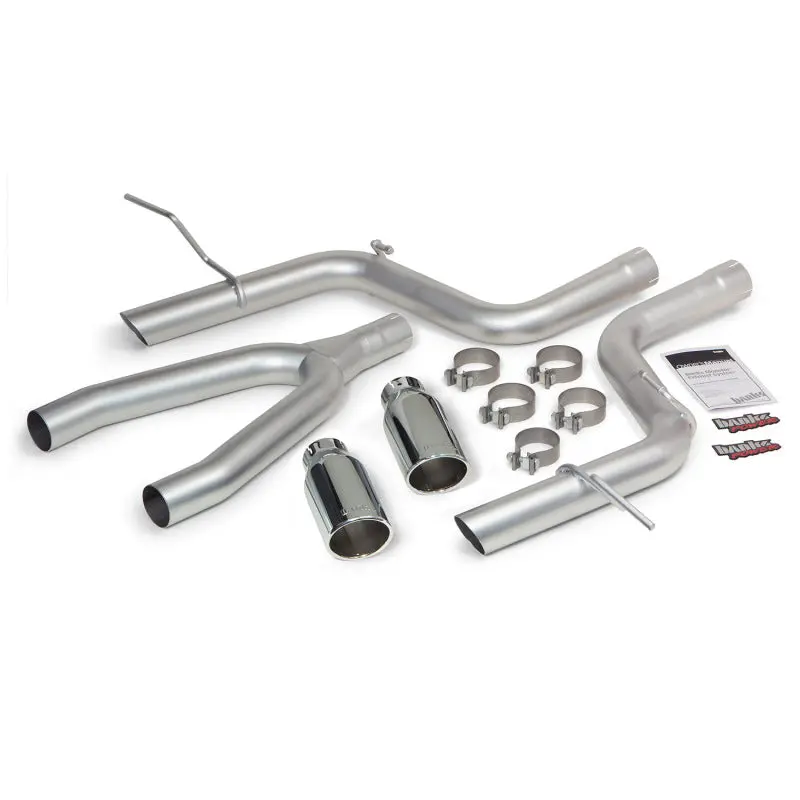 Banks Power | 2014-2015 Jeep Grand Cherokee 3.0L Diesel Monster Exhaust System - 3 Inch Dual Exit Ss Single Exhaust With Chrome Tip *Discontinued* 1