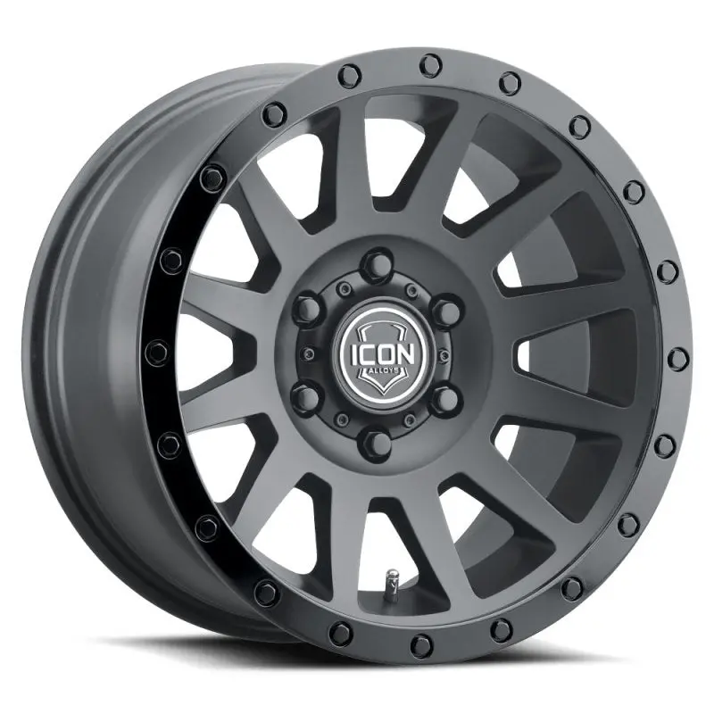 Icon Compression 18X9 5X150 25Mm Offset 6In Bs 110.1Mm Bore Double Black Wheel 1