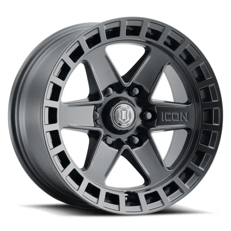Icon Raider 17X8.5 6X120 0Mm Offset 4.75In Bs Satin Black Wheel 1