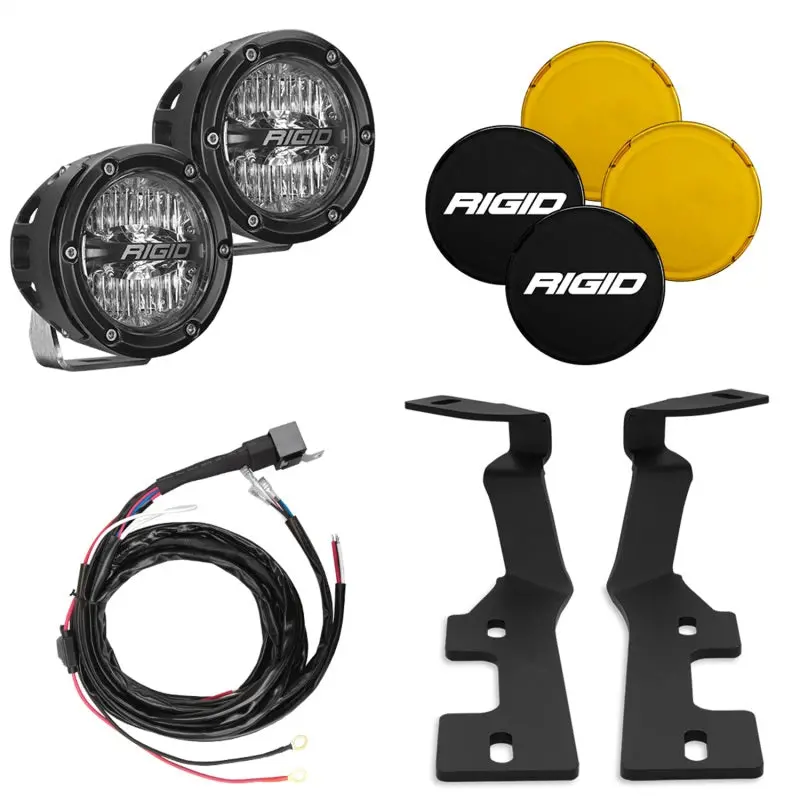 Rigid Industries | 2019+ Dodge Ram 1500 / Trx A-Pillar Light Kit Includes 4 Inch 360-Series Drive Beam 1