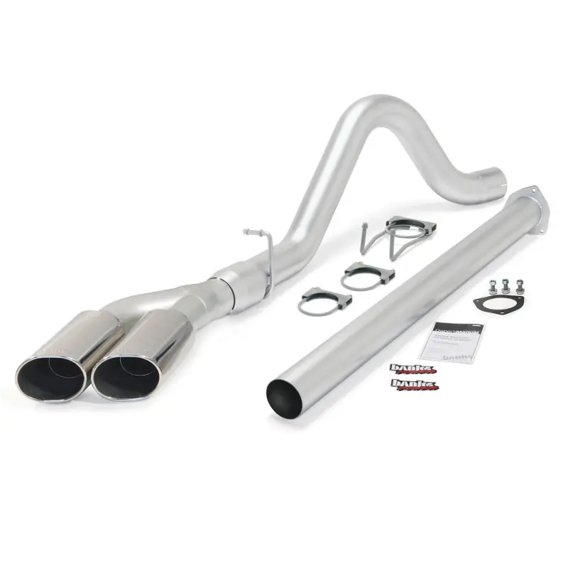 Banks Power 11-13 Ford 6.7L F250-350 Monster Exh Sys - Ss Single-Dual Exh W/ Chrome Tips *Discontinued* 1