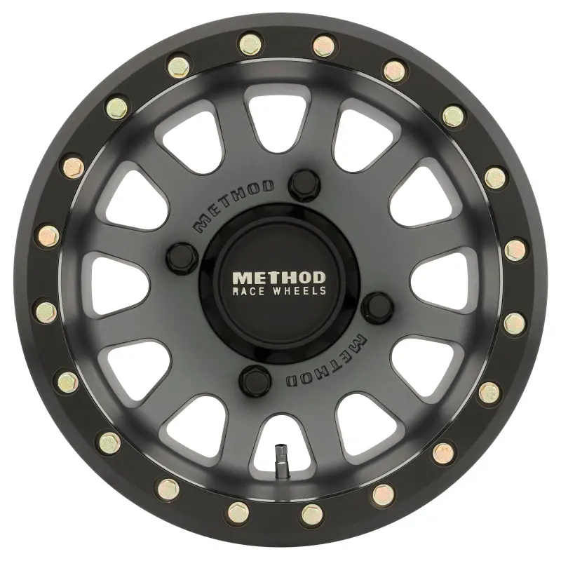 Method | Mr401 Utv Beadlock 15X7 4+3/+13Mm Offset 4X136 106Mm Cb Titanium W/Matte Black Ring Wheel 2