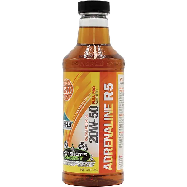 Hot Shot's Secret | Adrenaline R-Series Full Synthetic Racing Oil 20W-50 R5 - 1 Quart 1