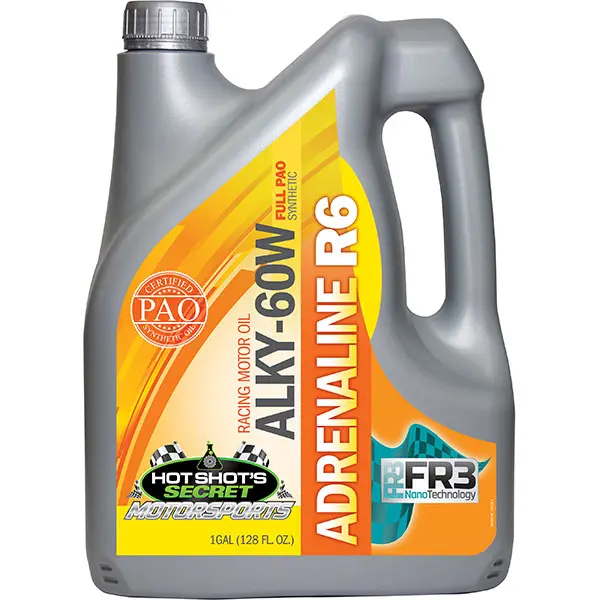 Hot Shot's Secret | Adrenaline R-Series Full Synthetic Racing Oil 60W R6 Alky - 1 Gallon 1