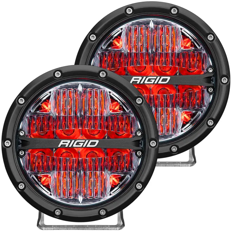 Rigid Industries | 360-Series 6 Inch Led Off-Road Drive Beam - Red Backlight (Pair) 2