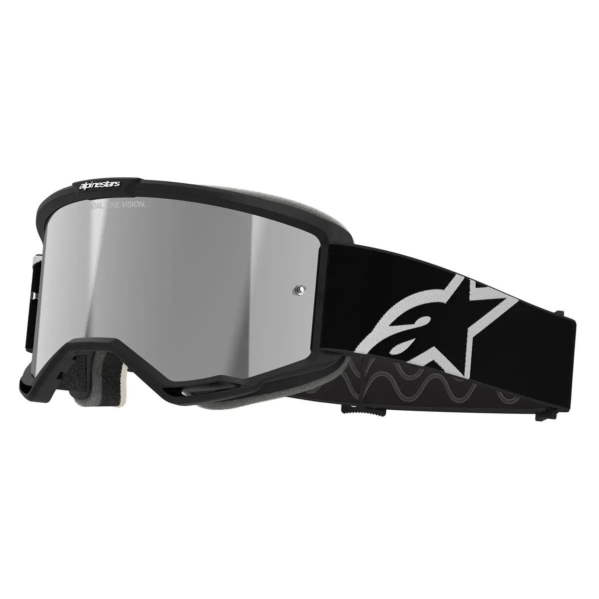 Alpinestars Vision 5 Corp Goggles - Black (Mirror Silver Lens) 1