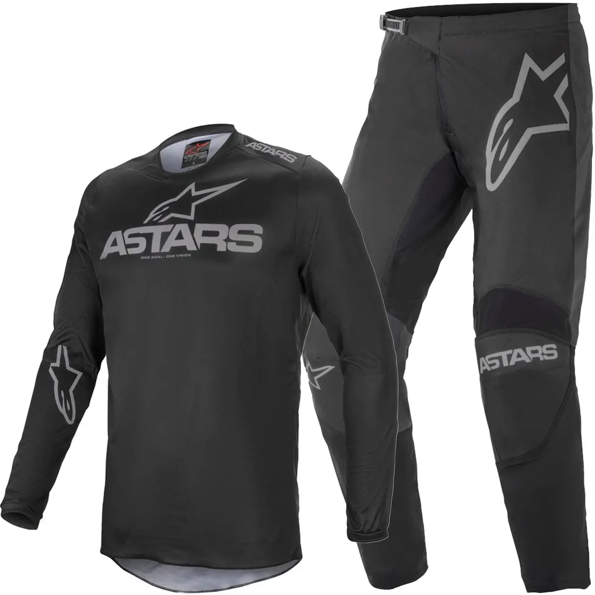Alpinestars Fluid Graphite Gear Combo (Black/Dark Grey) 1