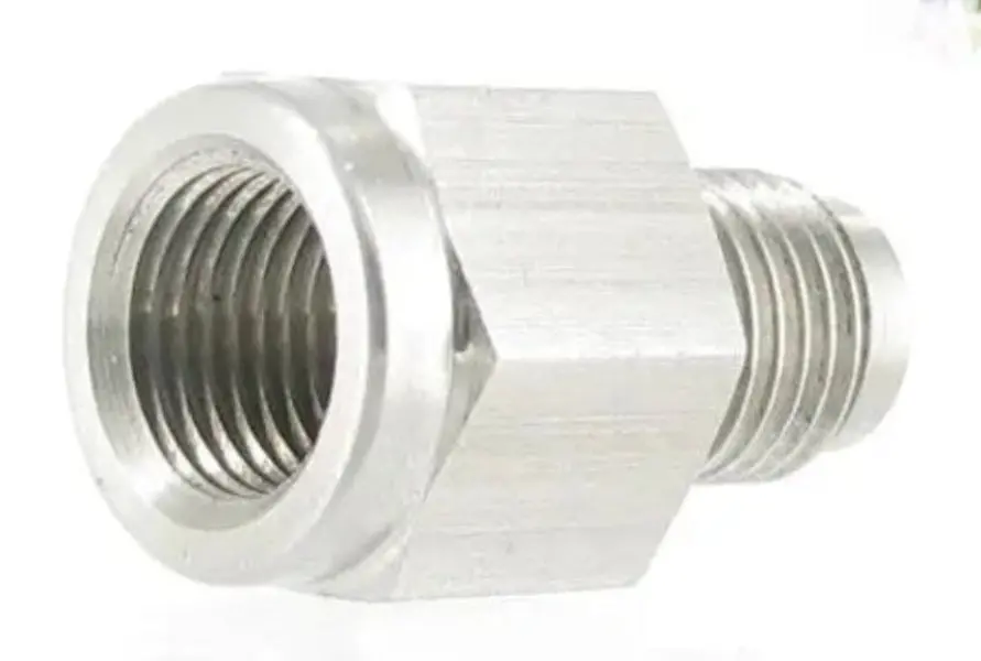 An3 To 1/8 Npt Female Oil Pressure Gauge Adapter Stainless Steel 1