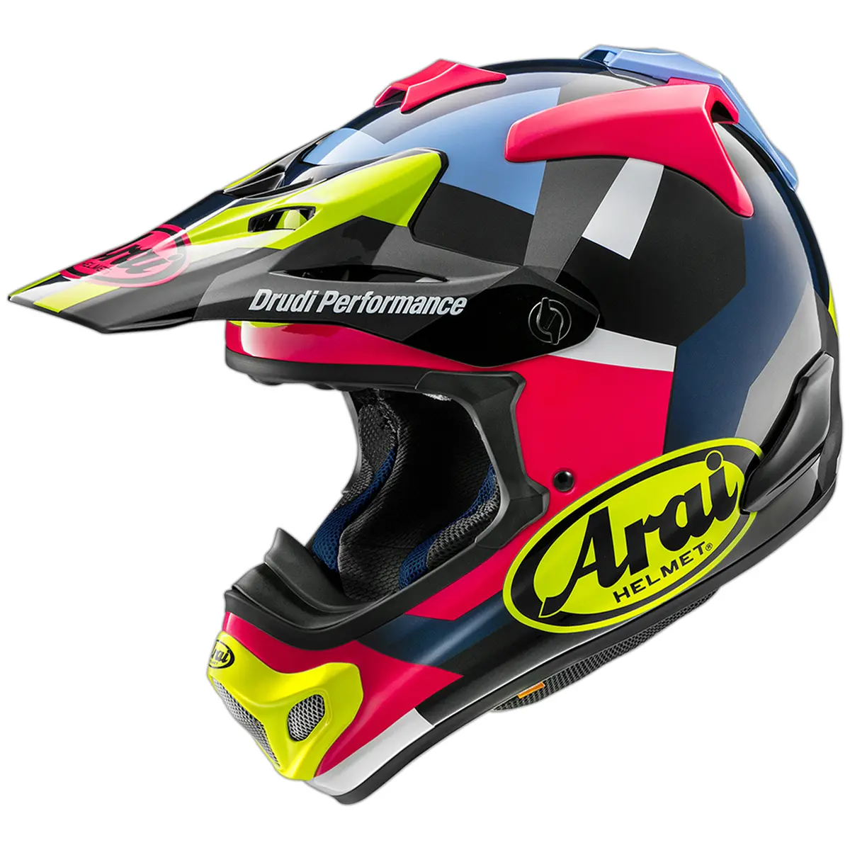 Arai Mx-V Evo Block Offroad Helmet (Pink) 1