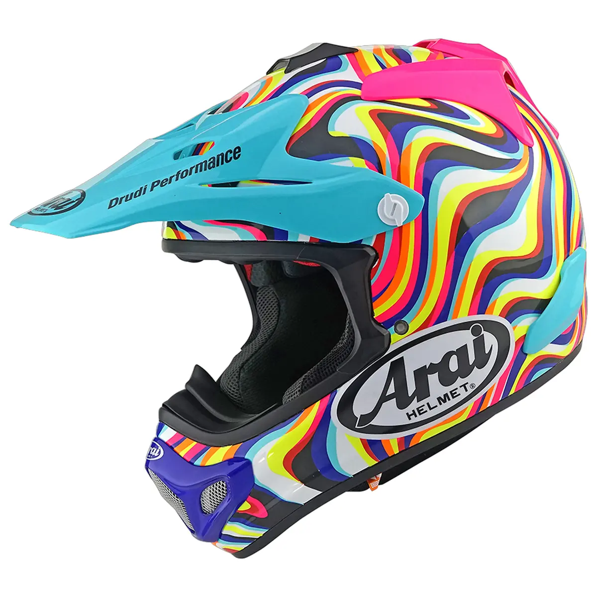 Arai Mx-V Evo Stream Offroad Helmet (Pink) 1