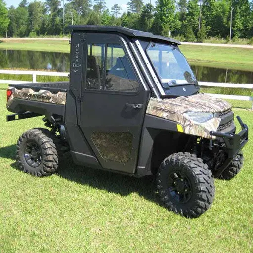 Steel Glass Hard Full Cab Doors Polaris Ranger 1000 & 1000Xp 18+ 1000Xp 19+ Crew Front 1