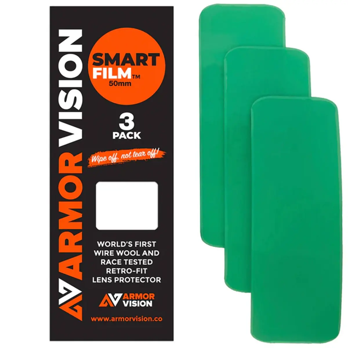 Armor Vision Smart Film Lens Protectors - 3 Pack (50Mm) ***New Improved 1