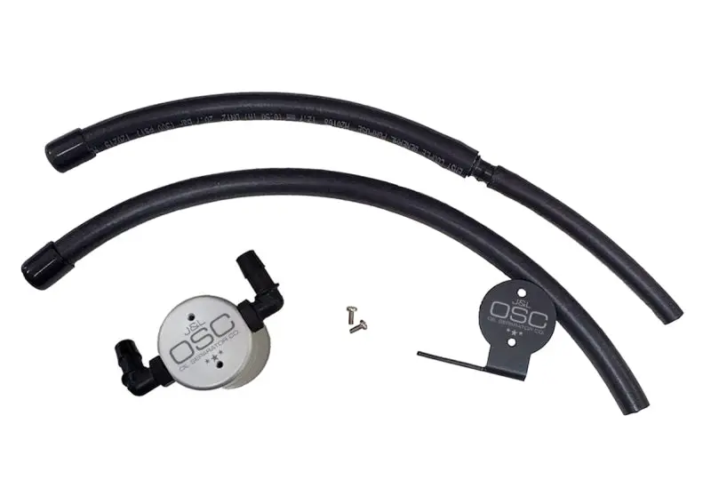 J&L | 2007-2021 Toyota Tundra / 2008-2022 Sequoia 5.7L Driver Side Oil Separator 3.0 - Clear Anodized 1