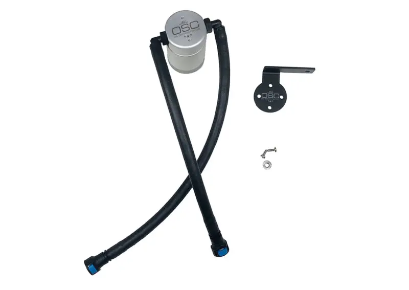 J&L | 2019-2026 Gm 1500 5.3L V8 Driver Side Oil Separator 3.0 - Clear Anodized 1