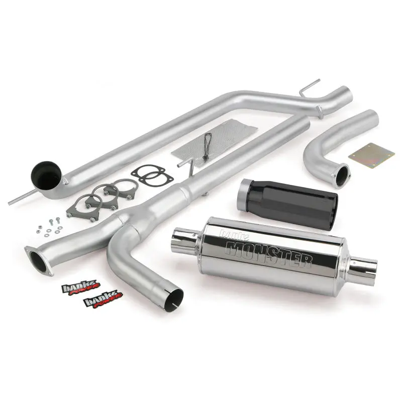 Banks Power | 2004-2014 Nissan 5.6L Titan (All) Monster Exhaust System - Ss Single Exhaust With Black Tip *Discontinued* 1