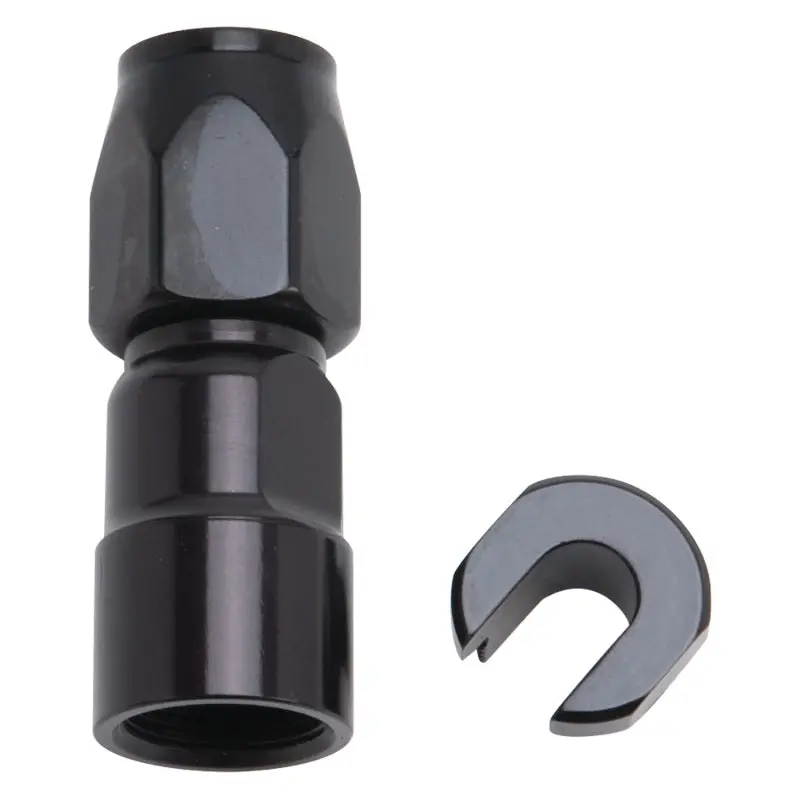 Russell Performance Hose Fitting – 5/16-Inch Sae Quick Disconnect Female To -6 An Straight Black Hose End 1