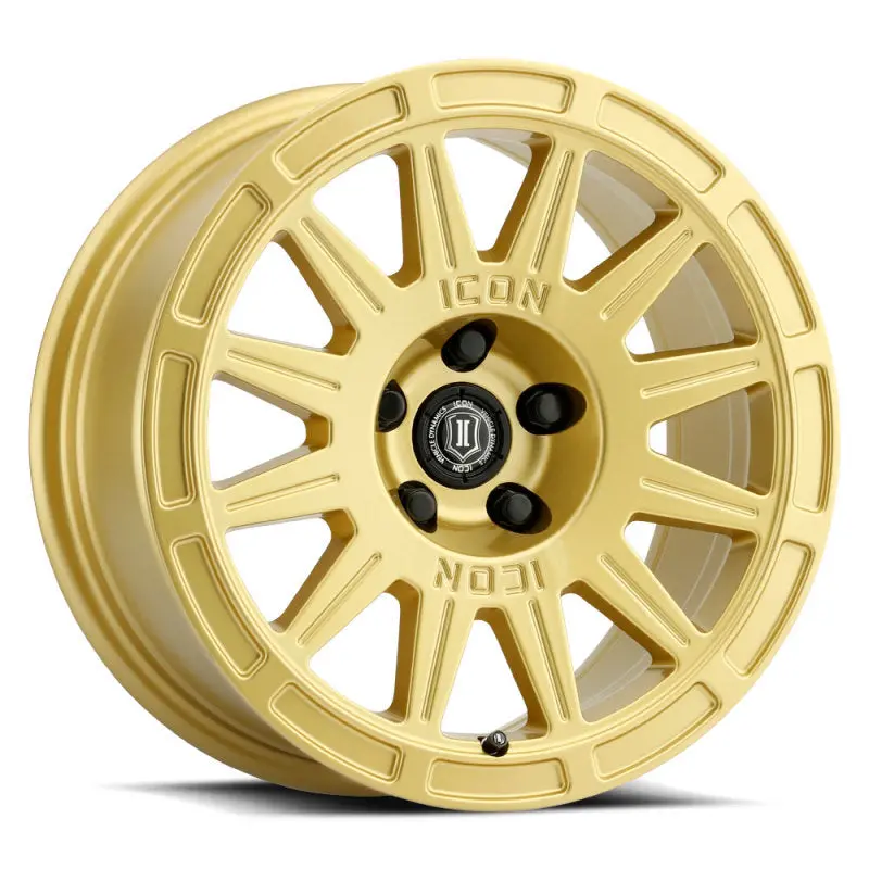 Icon Ricochet 17X8 5X4.5 38Mm Offset 6In Bs - Gloss Gold Wheel 1