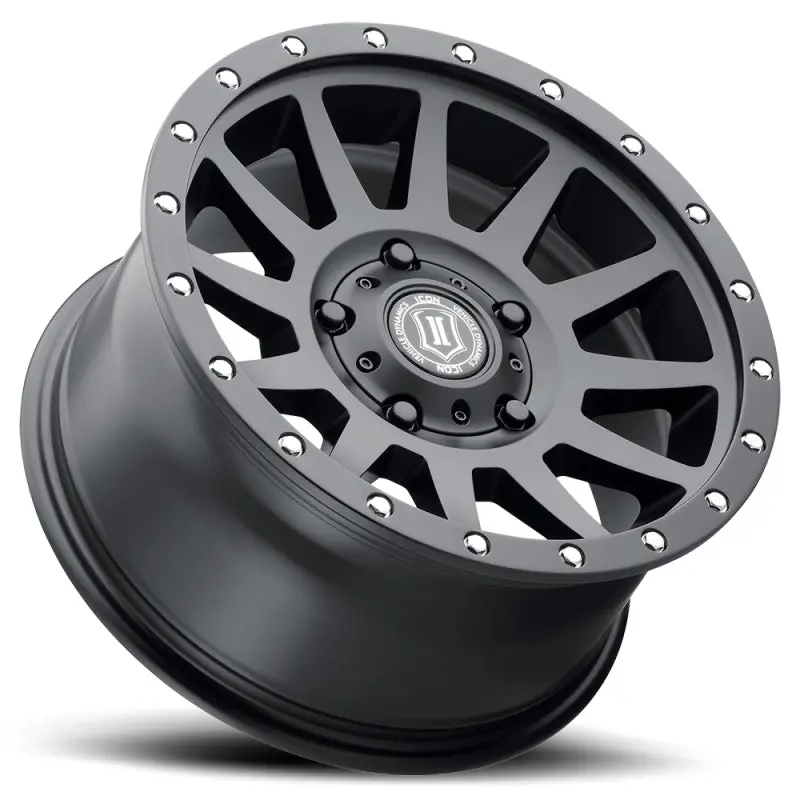 Icon Compression 17X8.5 5X150 25Mm Offset 5.75In Bs 110.1Mm Bore Satin Black Wheel 2