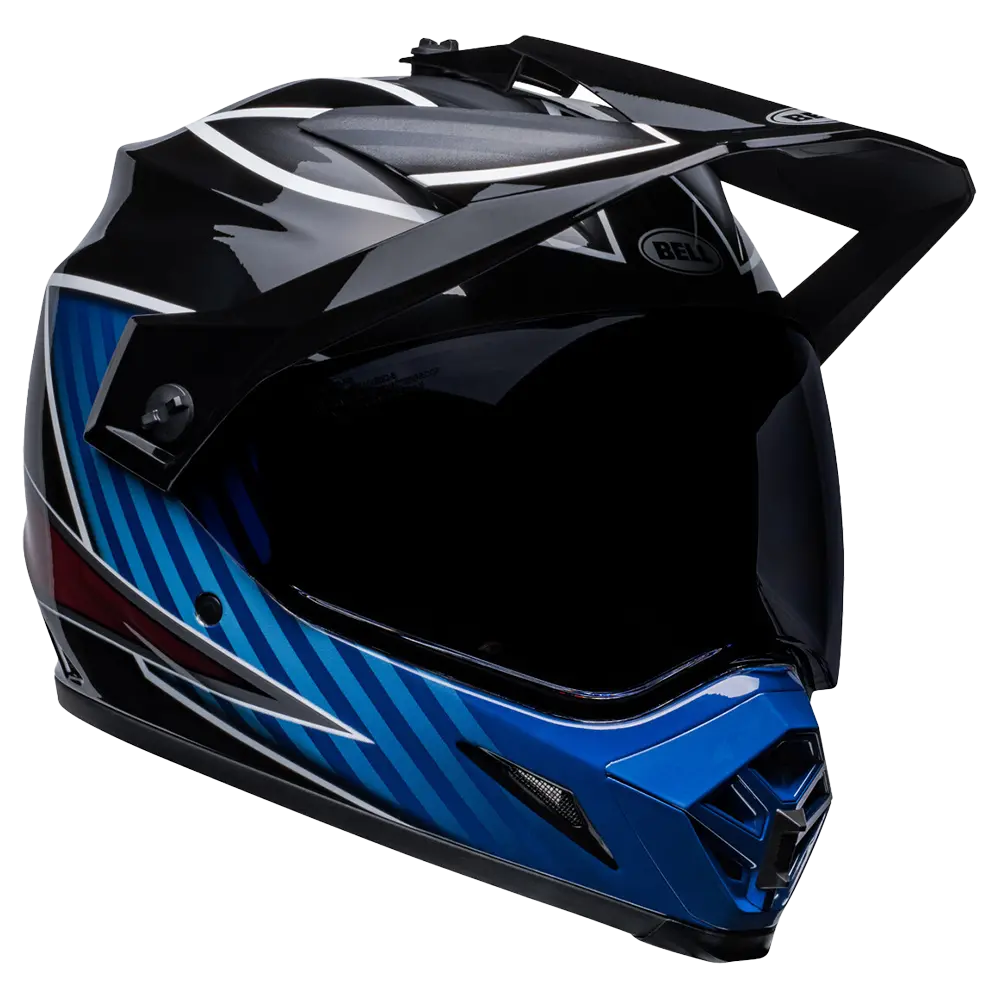 Bell Mx-9 Adventure Mips Helmet (Gloss Dalton Black Blue) Clear Visor 1
