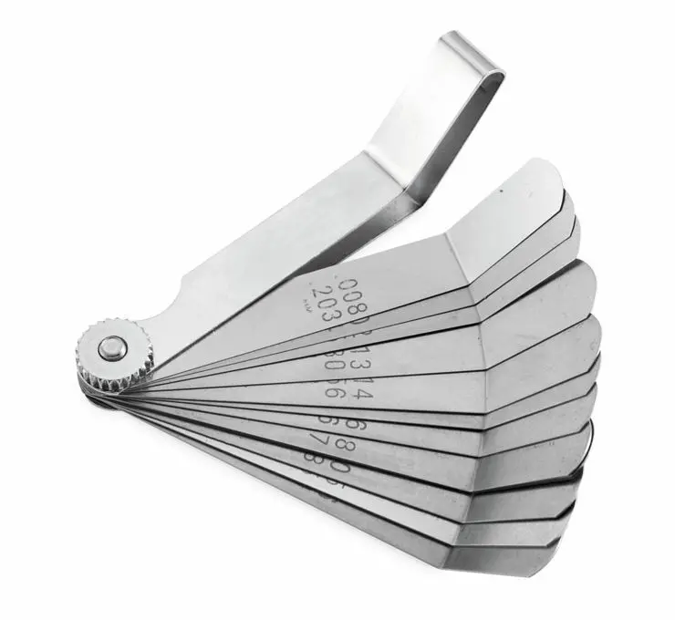 Bikemaster 12‑Blade Angled Valve Tappet Feeler Gauge – Metric & Inch – Motorcycle / Atv 1