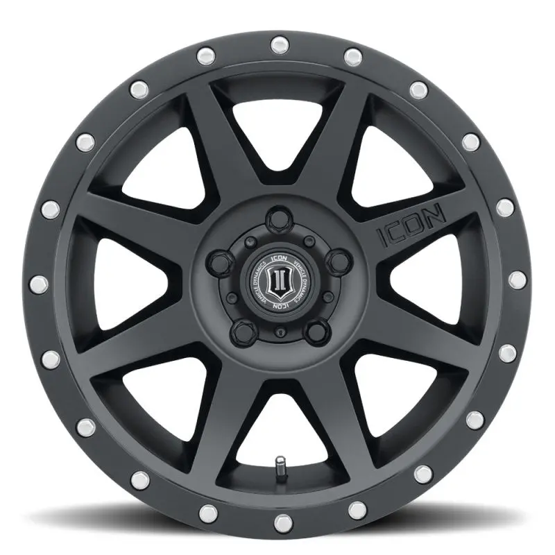 Icon Rebound 17X8.5 5X4.5 0Mm Offset 4.75In Bs 71.5Mm Bore Satin Black Wheel 2