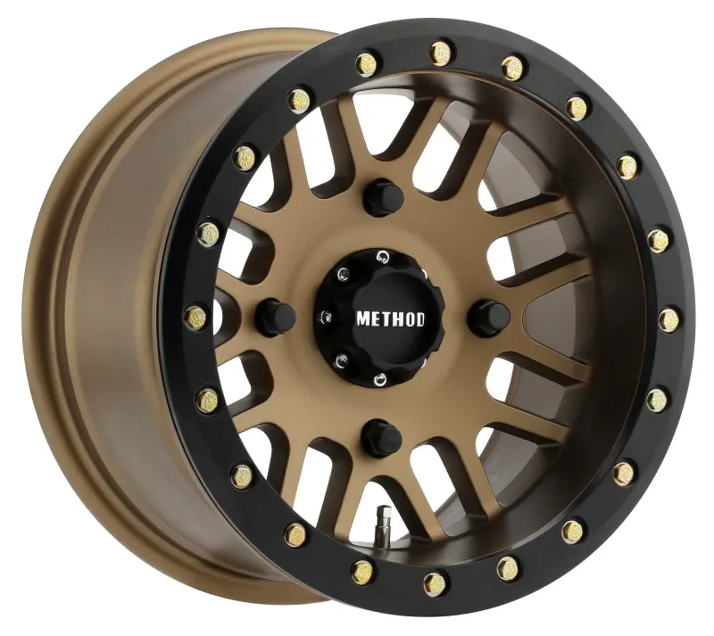 Method | Mr406 Utv Beadlock 14X8 4+4/-2Mm Offset 4X156 132Mm Cb Method | Bronze W/Matte Black Ring Wheel 1