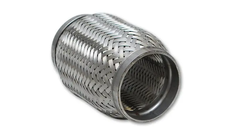 Vibrant Ss Flex Coupling With Inner Braid Liner 2.5In Inlet/Outlet X 8In Flex Length 1