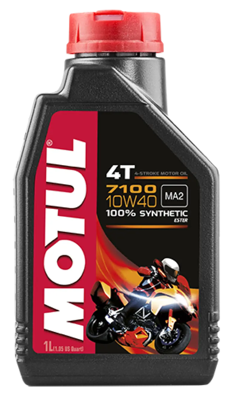 Motul 7100 4-Stroke Motor Oil – 10W-40, 1-Liter Bottle For High-Performance Motorcycles 1