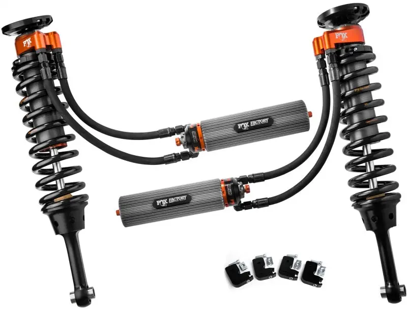 Fox | 2017-2018 Ford Raptor 3.0 Factory Series Internal Bypass Coil-Over Reservoir Front Shock Pair With Adjuster | 0-2 Inch Lift 1