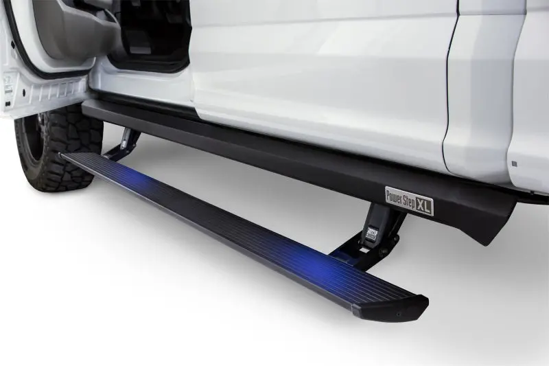 Amp Research 2007-2013 Chevy Silverado 1500 Extended/Crew Powerstep Xl - Black 1