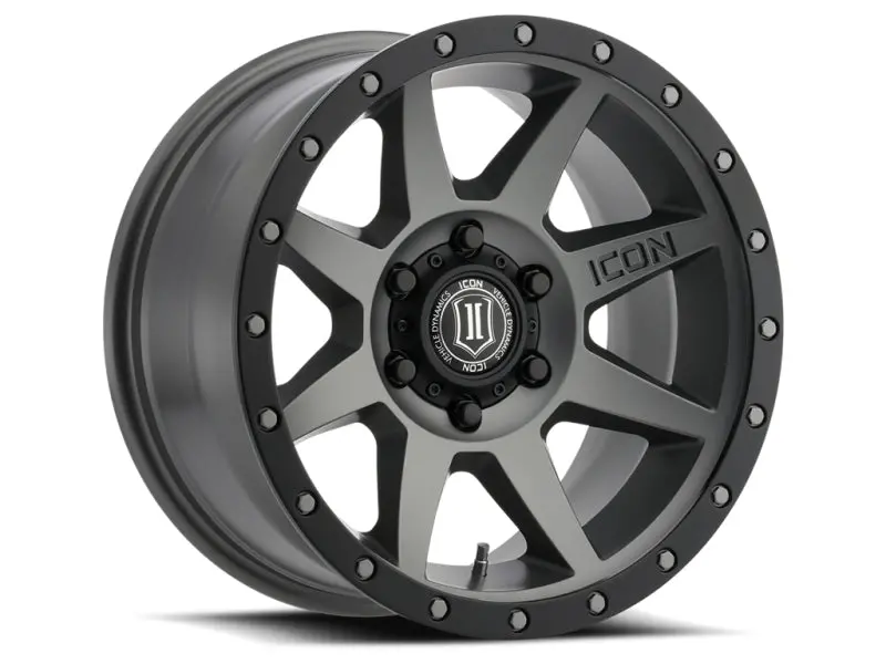 Icon Rebound Pro 17X8.5 6X135 6Mm Offset 5In Bs 87.1Mm Bore Titanium Wheel 1