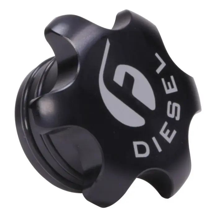 Fleece | 2013-2018 Dodge Ram 6.7L Cummins Black Anodized Billet Fuel Cap 1
