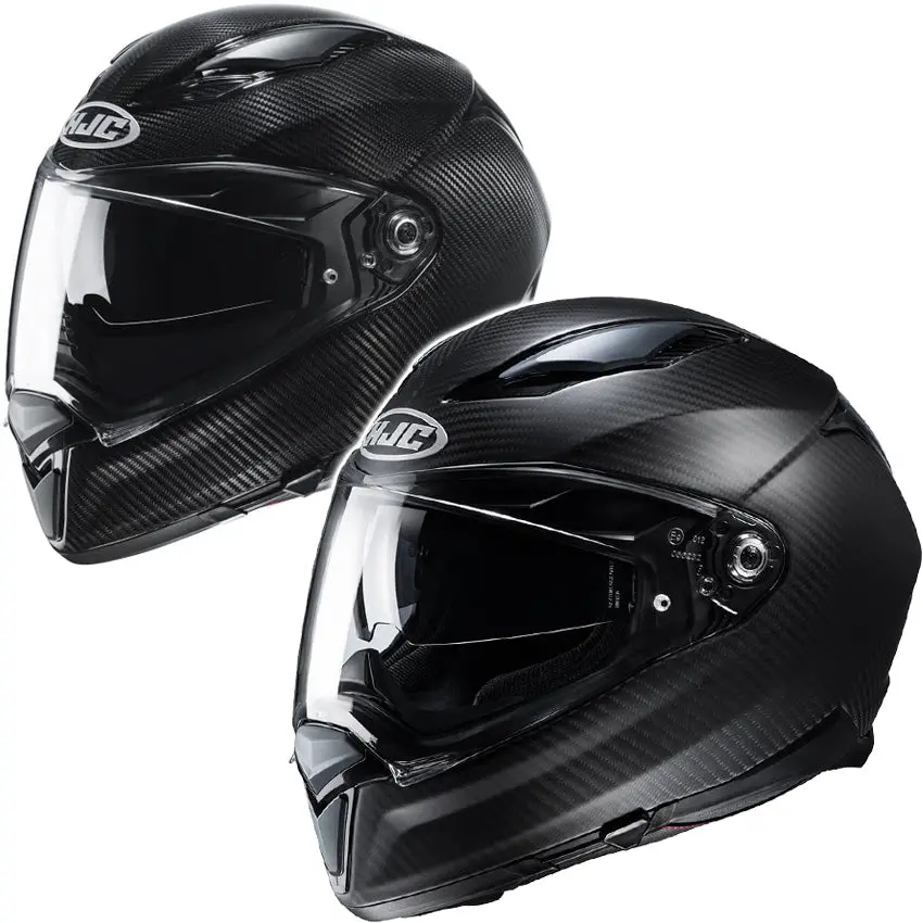 HJC F70 Carbon Fiber Motorcycle Helmet – Sleek Monotone Finish