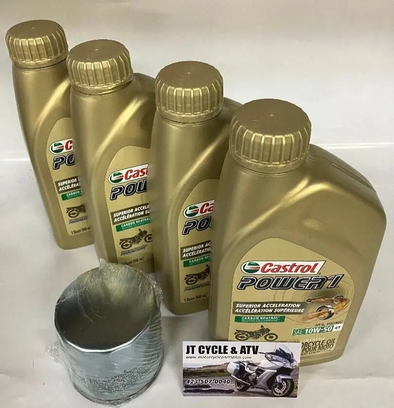 Bmw K75 / R850 / K100 / K1100 / R1100 / R1150 / K1200 / R1200c Oil Change Kit – Castrol Full Synthetic + Hiflo Filter 1