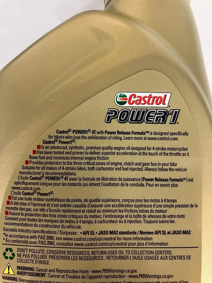 Bmw R1100 / R1200 / R Ninet / K1600 / R18 Oil Change Kit – Castrol 10W‑50 Full Synthetic + Hiflo Oil Filter 2