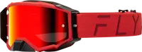 Fly Racing Zone Pro Goggles Red W/ Red Mirror Smoke Lens – Mx Off‑Road 1