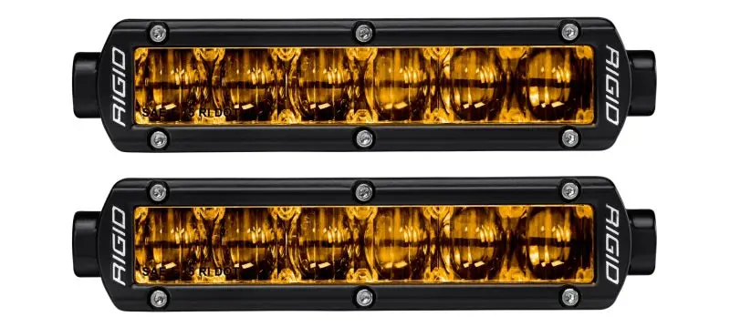 Rigid Industries | 6 Inch Sr-Series Pro Dot / Sae Fog Lights (Pair) - Selective Yellow 1