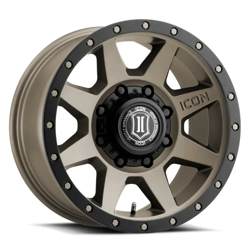 Icon Rebound Hd 18X9 8X6.5 12Mm Offset 5.5In Bs 121.4Mm Bore Bronze Wheel 1