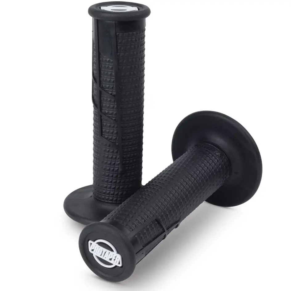 Protaper Clamp-On Half-Waffle Grips (Black/Black) 1