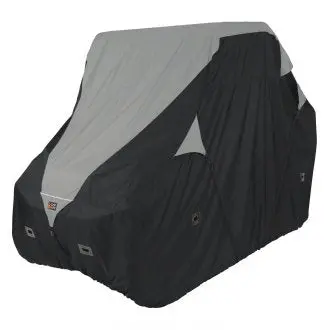 Classic Accessories Quadgear Deluxe Utv Storage Cover – Crew Cab (150" X 66" X 75") – Black/Gray 1