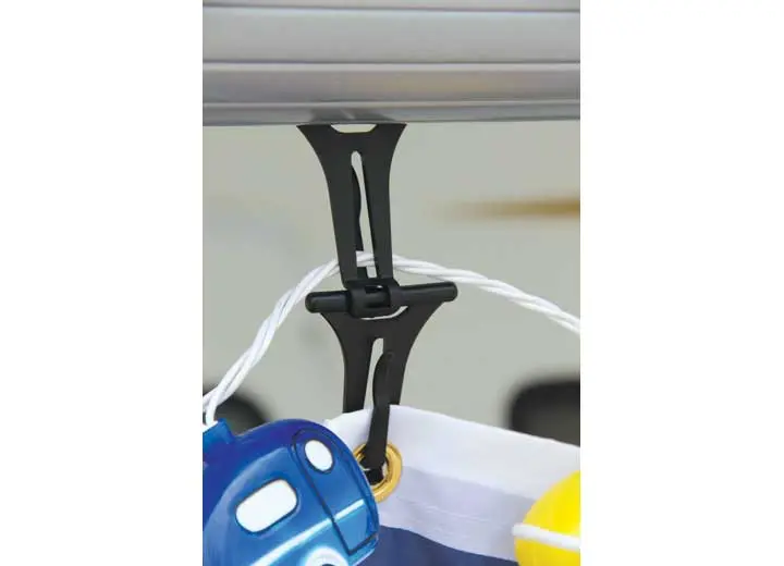 Camco Awning Hanger Clip - Pack Of 8,5/8 Inch , Black - 42720 1