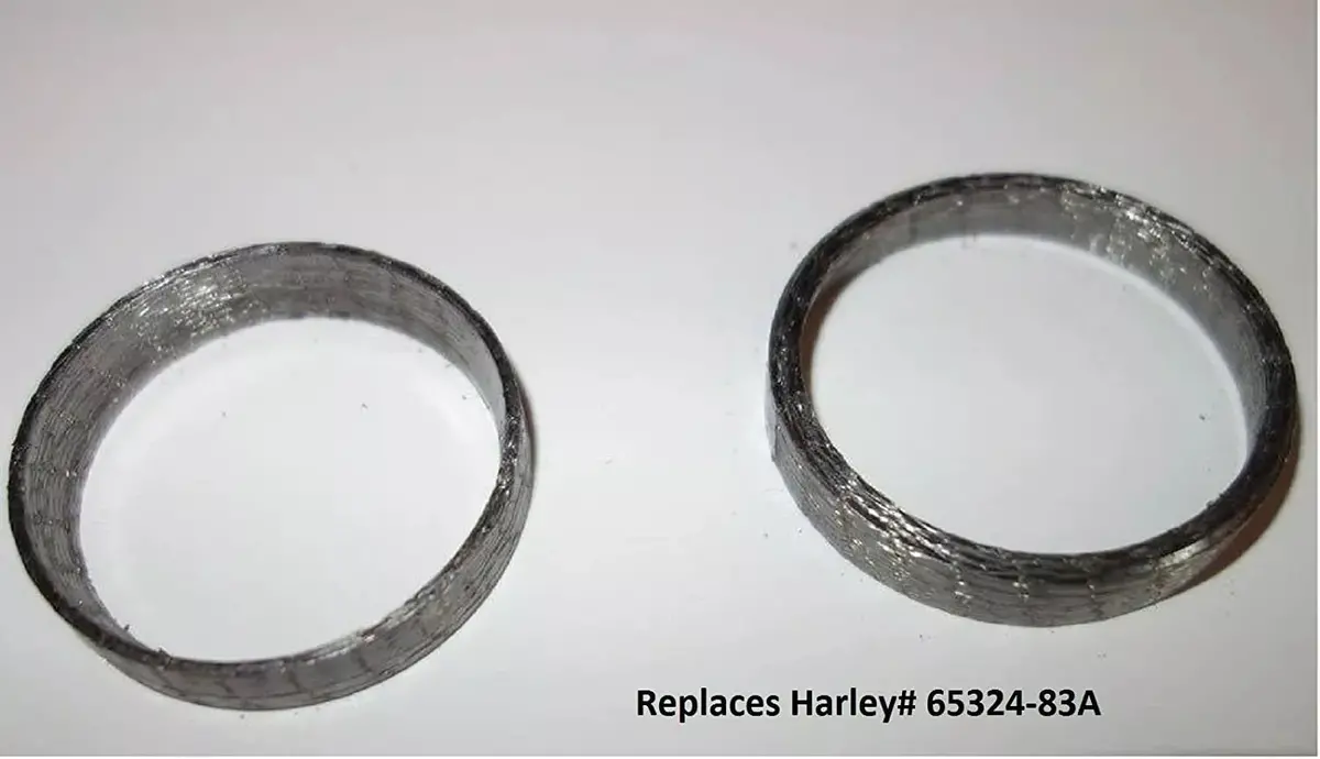 Tapered Exhaust Gaskets Set Pair For Harley Big Twin Sportster Xl Repl 65324-83A 1