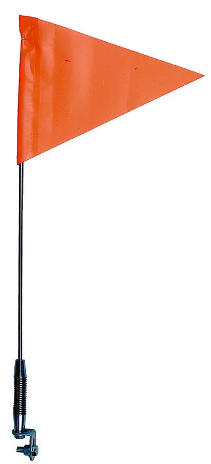 Country Enterprises Telescoping Spring‑Mount Safety Flag – Atv / Snowmobile – 5' Collapsible Stainless Pole 1