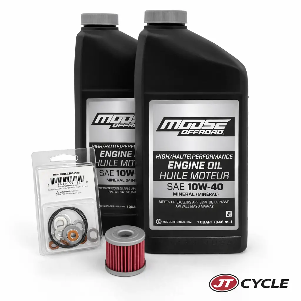 Honda Crf150 Crf250 Crf450 Oil Change Kit Moose 10W-40 Hiflo Filter Gaskets Ngk 1
