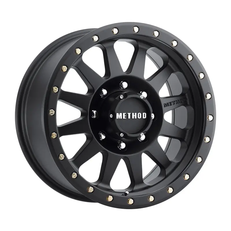 Method | Mr304 Double Standard 18X9 +18Mm Offset 8X6.5 130.81Mm Cb Matte Black Wheel Set *Open Box* 1