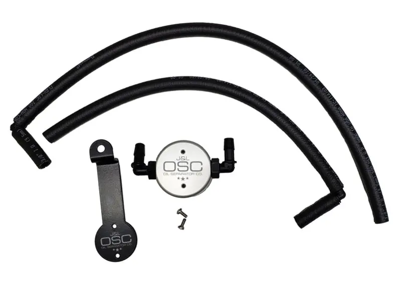 J&L | 2005-2015 Toyota 4Runner / 2005-2024 4Runner / 2007-2014 Fj Cruiser 4.0L Driver Side Oil Separator 3.0 - Clear Anodized 1