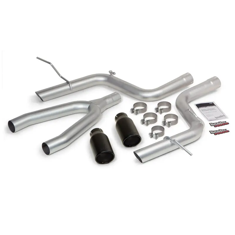 Banks Power | 2014-2015 Jeep Grand Cherokee 3.0L Diesel Monster Exhaust System - 3 Inch Dual Exit Ss Single Exhaust With Black Tips *Discontinued* 1