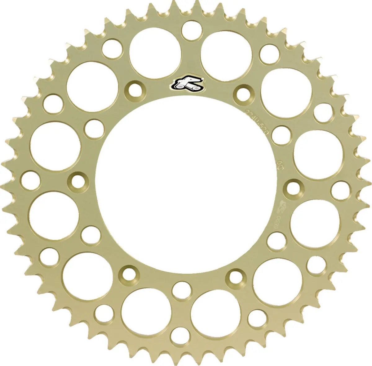 224U-520-52Gpha Renthal Ultralight 52 Tooth Limited Edition Hard Anodised Rear Sprocket - Ktm Husq (Gold) 1