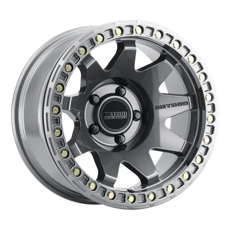 Method | Mr108 17X9 -44Mm Offset 5X5 71.5Mm Cb Gloss Titanium W/Bh-H24125-38 Wheel 1