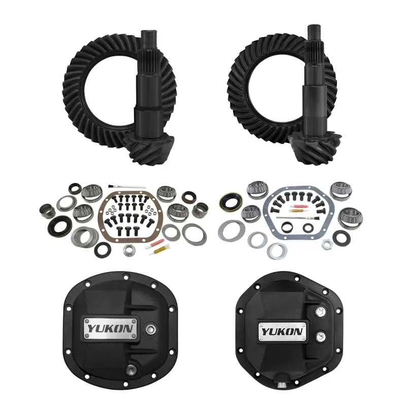 Yukon Gear | Jeep Wrangler Jk Stage 2 Master Overhaul Kit With Differential Covers - 4.88 Ratio 1
